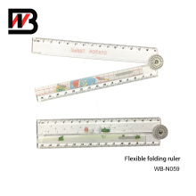 Office Stationery Color PS Plastic Folding Ruler